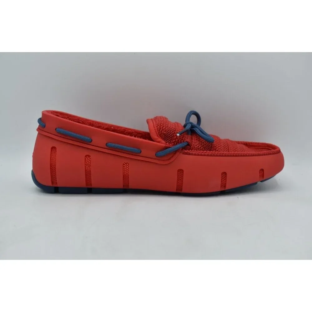 SWIMS Mens Size 8 Red Ensign Blue Slip On Terry‎ Knit Loafers Shoes